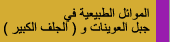 الموائل الطبيعية فى جبل العوينات و الجلف الكبير