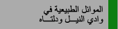 الموائل الطبيعية فى وادي النيل و دلتاه